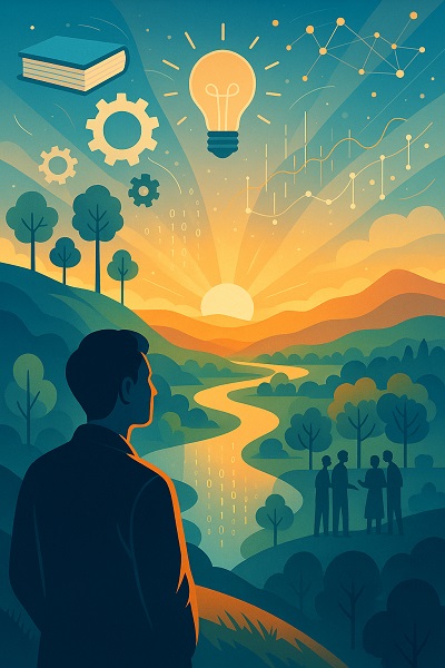 Insights that Matter section artwork showing emerging ideas and public reflection