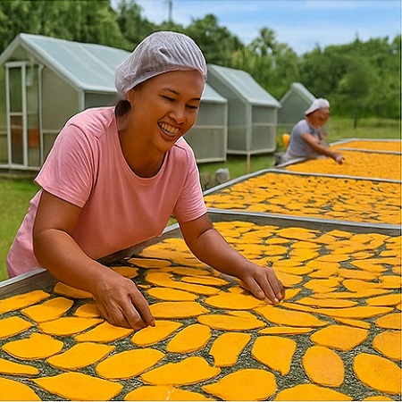 Women-led solar drying in Pangasinan